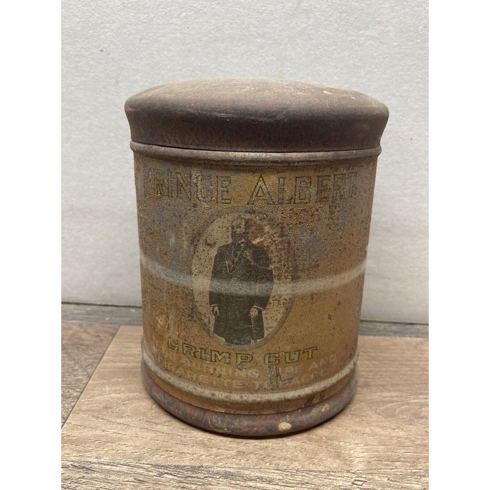 Vintage Prince Albert tobacco tin, taller press‎ down lid style, EMPTY, unusual